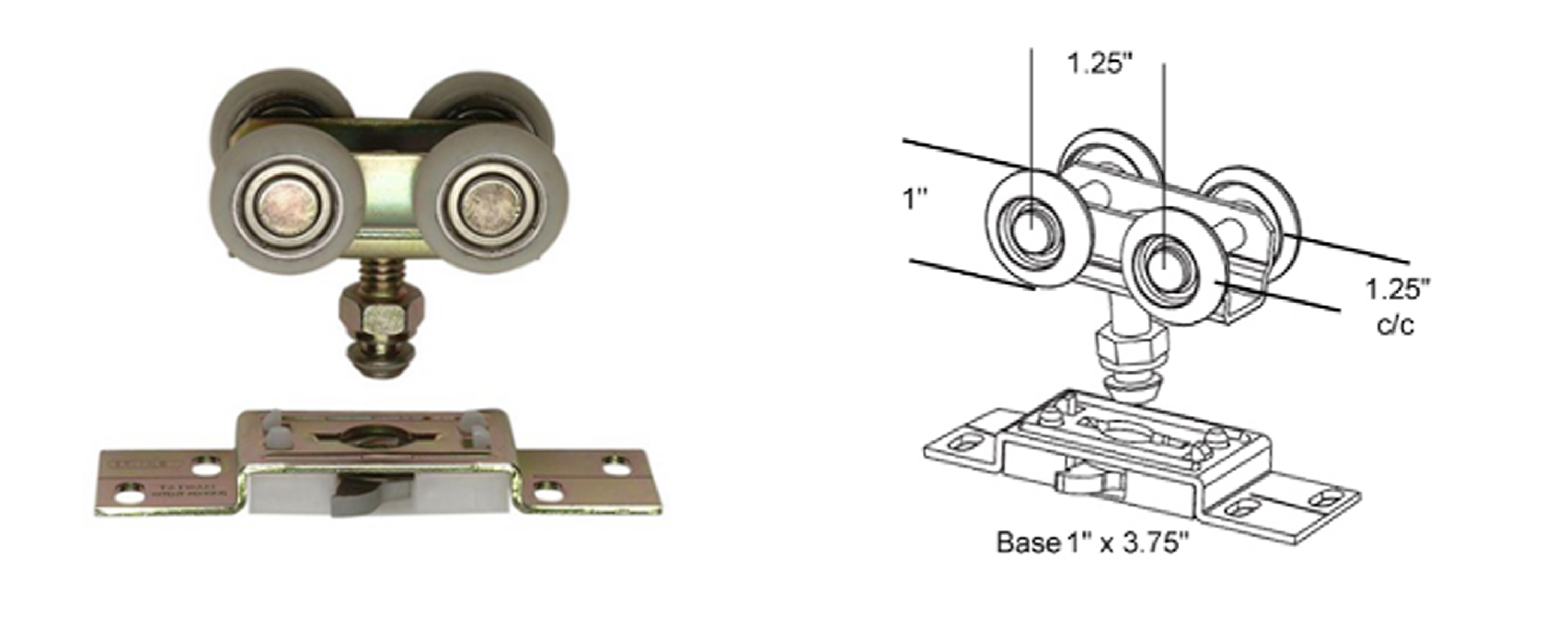 Pocket Door Rollers INCLUDING NATIONAL